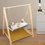Maxbell Modern Shelves Perches Animals Kitten Home Cushion Wooden Cat Hammock Bed
