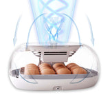 Maxbell 16 Eggs Incubator Egg Turner Tray Digital Temperature Control for Chicken