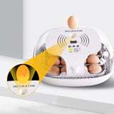 Maxbell 16 Eggs Incubator Egg Turner Tray Digital Temperature Control for Chicken