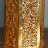 Maxbell Candlestick Lantern Night Light Atmosphere Tealight Decorative for Desktop Small