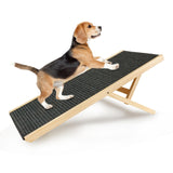 Maxbell Wood Dog Ramp Folding Pet Ramps Portable Pet Climbing Ladder for Indoor L