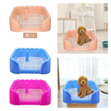 Maxbell Indoor Dog Potty Tray for Small and Medium Dogs Bedpan Litter Pan Toilet Blue L
