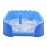 Maxbell Indoor Dog Potty Tray for Small and Medium Dogs Bedpan Litter Pan Toilet Blue L