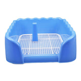 Maxbell Indoor Dog Potty Tray for Small and Medium Dogs Bedpan Litter Pan Toilet Blue L