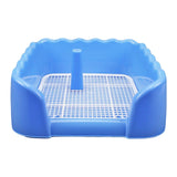 Maxbell Indoor Dog Potty Tray for Small and Medium Dogs Bedpan Litter Pan Toilet Blue L