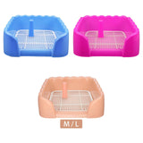 Maxbell Indoor Dog Potty Tray for Small and Medium Dogs Bedpan Litter Pan Toilet Blue L