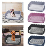 Maxbell Dog Toilet Litter Pan Training with Protection Wall Every Side No Gray