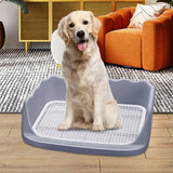 Maxbell Dog Toilet Litter Pan Training with Protection Wall Every Side No Gray