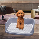 Maxbell Dog Toilet Litter Pan Training with Protection Wall Every Side No Gray