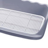 Maxbell Dog Toilet Litter Pan Training with Protection Wall Every Side No Gray