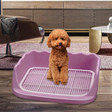 Maxbell Dog Toilet Litter Pan Training with Protection Wall Every Side No Pink
