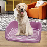 Maxbell Dog Toilet Litter Pan Training with Protection Wall Every Side No Pink