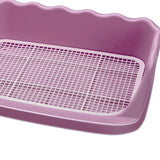 Maxbell Dog Toilet Litter Pan Training with Protection Wall Every Side No Pink