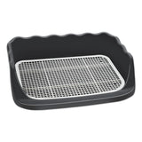 Maxbell Dog Toilet Litter Pan Training with Protection Wall Every Side No Black