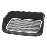 Maxbell Dog Toilet Litter Pan Training with Protection Wall Every Side No Black
