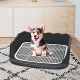 Maxbell Dog Toilet Litter Pan Training with Protection Wall Every Side No Black
