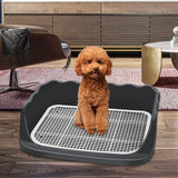 Maxbell Dog Toilet Litter Pan Training with Protection Wall Every Side No Black