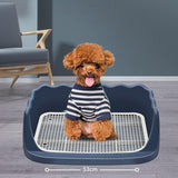 Maxbell Dog Toilet Litter Pan Training with Protection Wall Every Side No Blue
