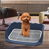 Maxbell Dog Toilet Litter Pan Training with Protection Wall Every Side No Blue