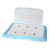 Maxbell Pet Litter Tray Dogs Potty Toilet Small Pee Animal Pad Holder Dog Litter Box Blue