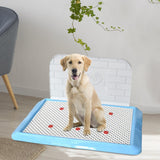 Maxbell Pet Litter Tray Dogs Potty Toilet Small Pee Animal Pad Holder Dog Litter Box Blue