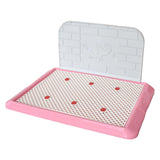 Maxbell Pet Litter Tray Dogs Potty Toilet Small Pee Animal Pad Holder Dog Litter Box Pink