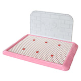 Maxbell Pet Litter Tray Dogs Potty Toilet Small Pee Animal Pad Holder Dog Litter Box Pink