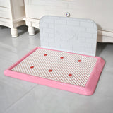 Maxbell Pet Litter Tray Dogs Potty Toilet Small Pee Animal Pad Holder Dog Litter Box Pink