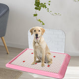 Maxbell Pet Litter Tray Dogs Potty Toilet Small Pee Animal Pad Holder Dog Litter Box Pink