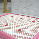 Maxbell Pet Litter Tray Dogs Potty Toilet Small Pee Animal Pad Holder Dog Litter Box Pink