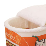 Maxbell Cave House Tent Mat with Lid with Cushioned Pillow Cat Beds for Indoor Cats Orange