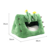 Maxbell Cave House Tent Mat Warm Nest with Cushioned Pillow Puppy Kennel Cat Beds 38cmx56cmx35cm