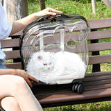 Maxbell Dog Cats Trolley Case Travel Tote Large Capacity Carrying Bag for Small Dog Black