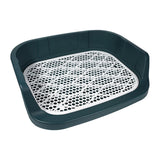 Maxbell Pet Litter Tray Cat Potty Toilet Small Animals Litter Dog Pan Litter Box Blue