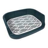 Maxbell Pet Litter Tray Cat Potty Toilet Small Animals Litter Dog Pan Litter Box Blue