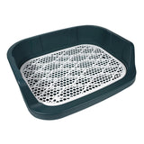 Maxbell Pet Litter Tray Cat Potty Toilet Small Animals Litter Dog Pan Litter Box Blue