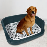 Maxbell Pet Litter Tray Cat Potty Toilet Small Animals Litter Dog Pan Litter Box Blue