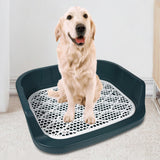 Maxbell Pet Litter Tray Cat Potty Toilet Small Animals Litter Dog Pan Litter Box Blue