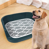 Maxbell Pet Litter Tray Cat Potty Toilet Small Animals Litter Dog Pan Litter Box Blue
