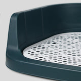 Maxbell Pet Litter Tray Cat Potty Toilet Small Animals Litter Dog Pan Litter Box Blue
