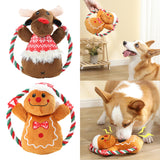 Maxbell Cute Dog Squeaky Toys Puppy Chew Toys Pet Supplies Teething Pet Plush Toys Elk