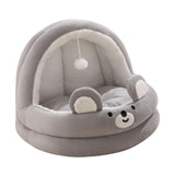 Maxbell Cat Tent Bed Warm Cat House Hut with Hanging Toy Comfortable Semi Enclosed Size S