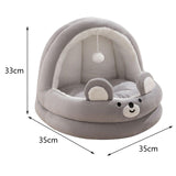 Maxbell Cat Tent Bed Warm Cat House Hut with Hanging Toy Comfortable Semi Enclosed Size S