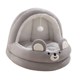 Maxbell Cat Tent Bed Warm Cat House Hut with Hanging Toy Comfortable Semi Enclosed Size L