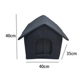 Maxbell Outdoor Feral Cats Warm House Waterproof Small Dogs Stray Cats Shelter 40cmx35cmx40cm