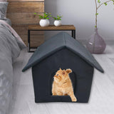 Maxbell Outdoor Feral Cats Warm House Waterproof Small Dogs Stray Cats Shelter 40cmx35cmx40cm