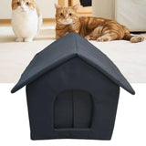 Maxbell Outdoor Feral Cats Warm House Waterproof Small Dogs Stray Cats Shelter 40cmx35cmx40cm