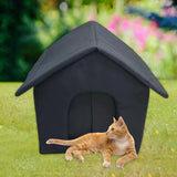 Maxbell Outdoor Feral Cats Warm House Waterproof Small Dogs Stray Cats Shelter 40cmx35cmx40cm