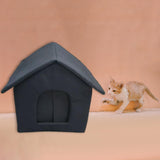 Maxbell Outdoor Feral Cats Warm House Waterproof Small Dogs Stray Cats Shelter 40cmx35cmx40cm