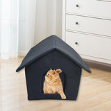 Maxbell Outdoor Feral Cats Warm House Waterproof Small Dogs Stray Cats Shelter 40cmx35cmx40cm